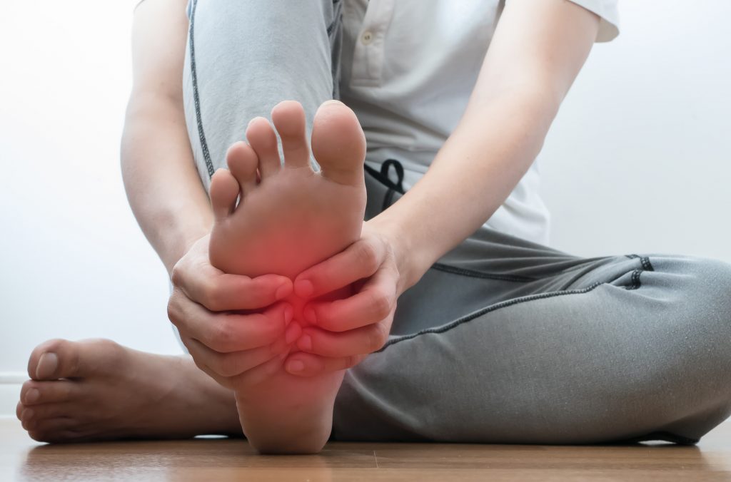telapak kaki sakit